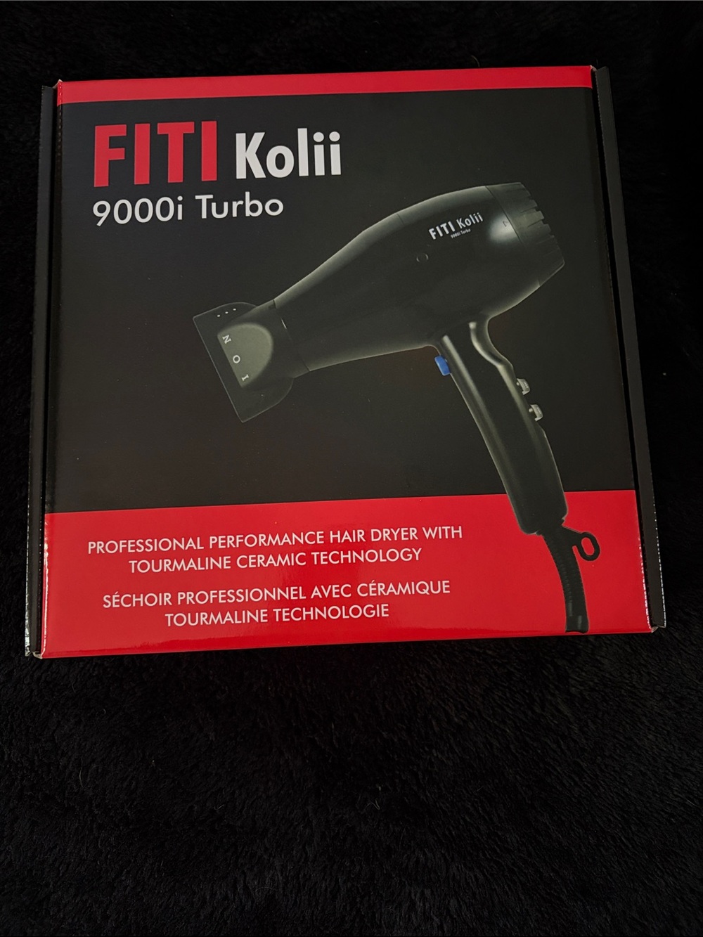 9000i Turbo Professional Hair Dryer - Black
